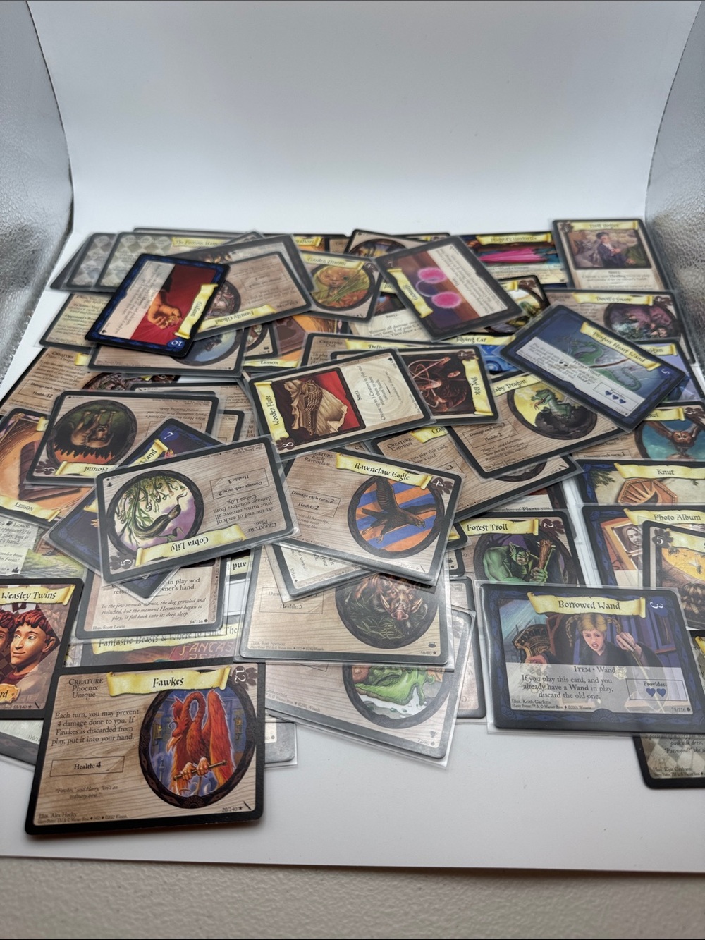 Harry Potter Trading Card Game Lot Of 70 Assorted Cards